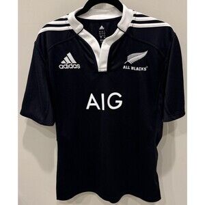 Adidas Climacool AIG All Blacks Rugby Jersey - Men's Large - New Zealand